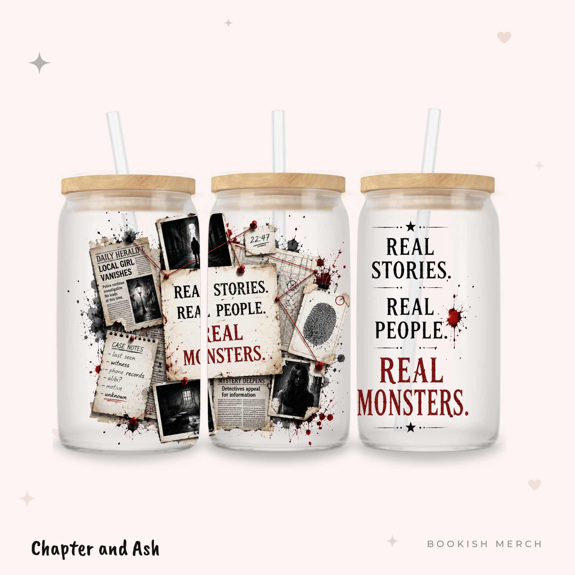 Real Monsters Ermittlungsboard — Dosenglas
