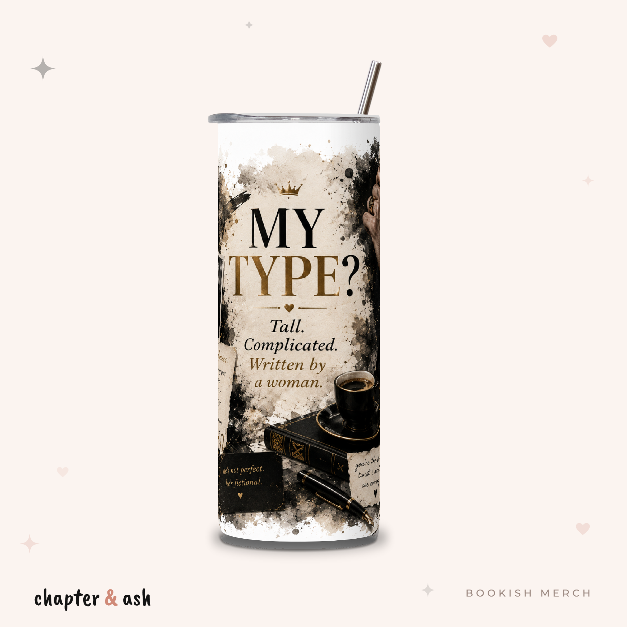 My Type Buchheld Thermobecher für Leserinnen, 590 ml
