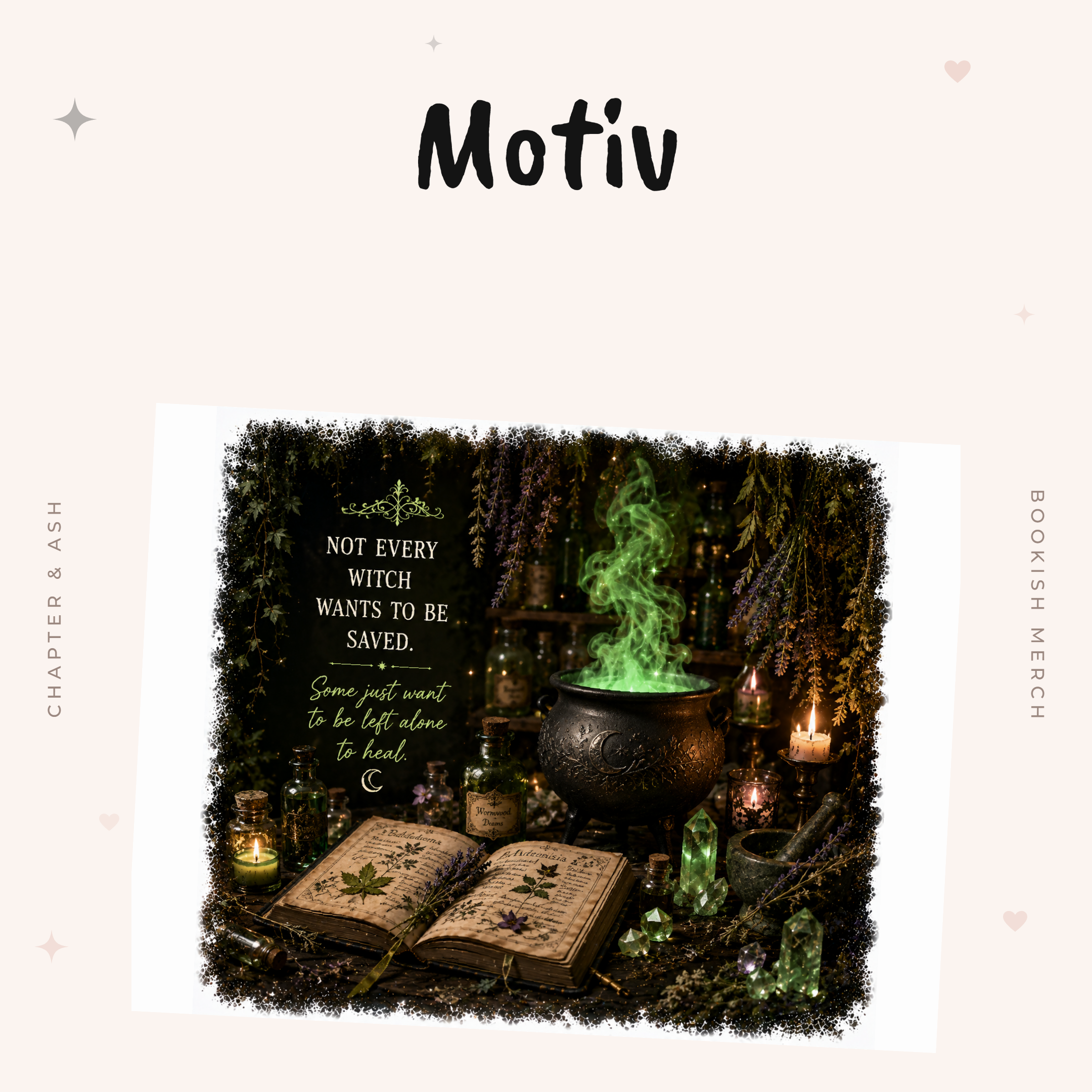 Witch Wants To Heal Thermobecher, 590 ml, mit Deckel und Edelstahlstrohhalm