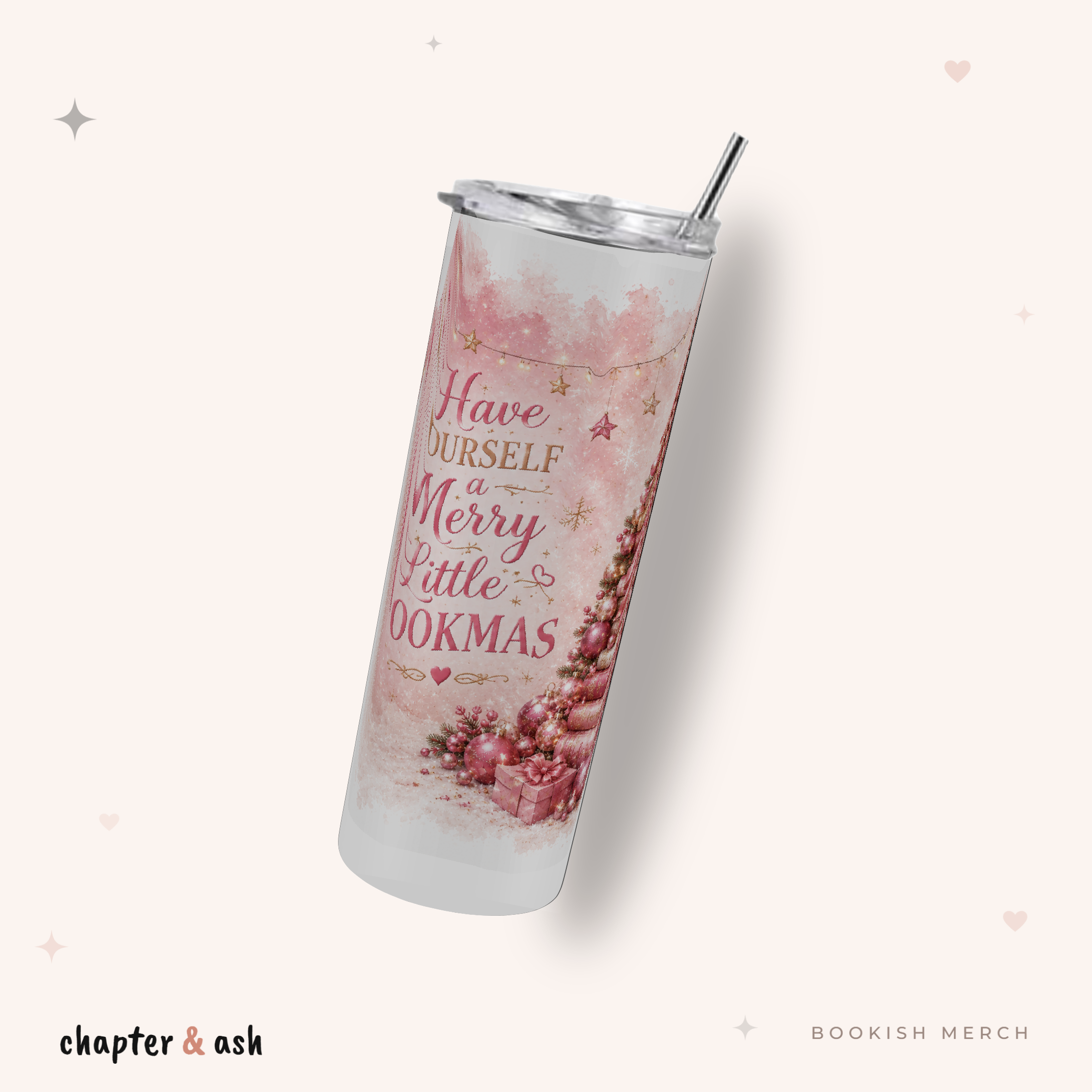 Merry Little Bookmas Thermobecher, Motivansicht von Chapter and Ash