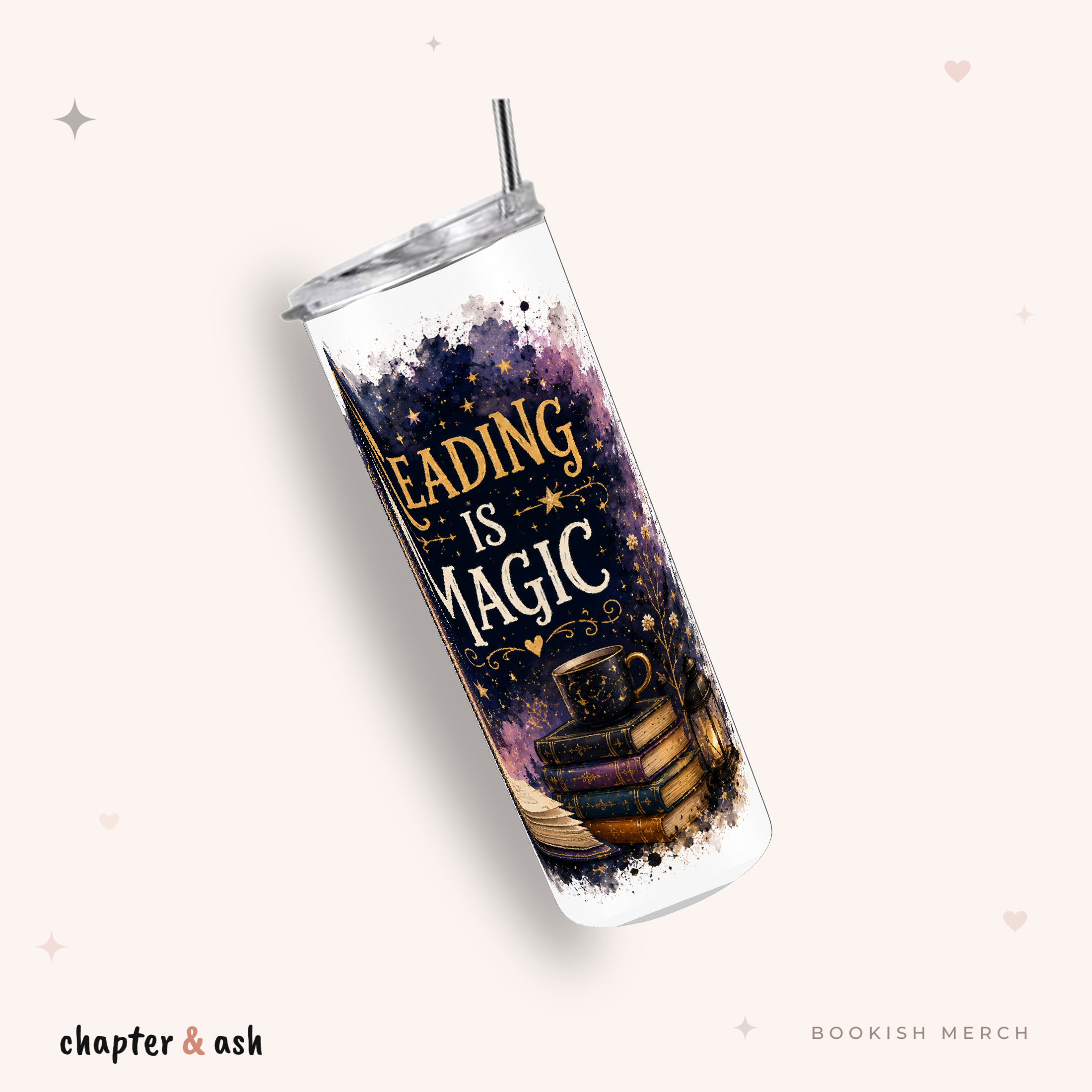 Reading is Magic Thermobecher für Leserinnen, 590 ml
