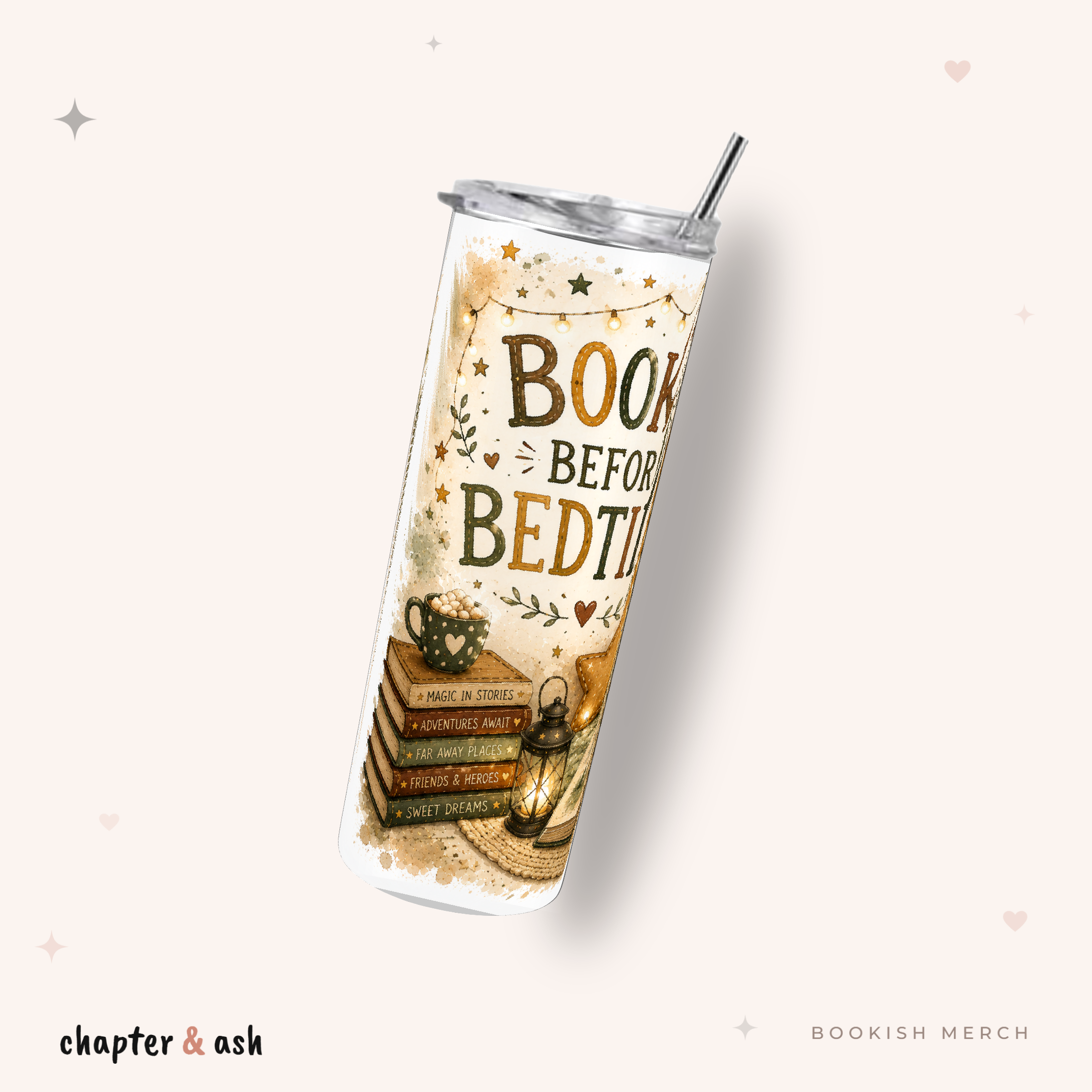 Books Before Bedtime Thermobecher von Chapter and Ash