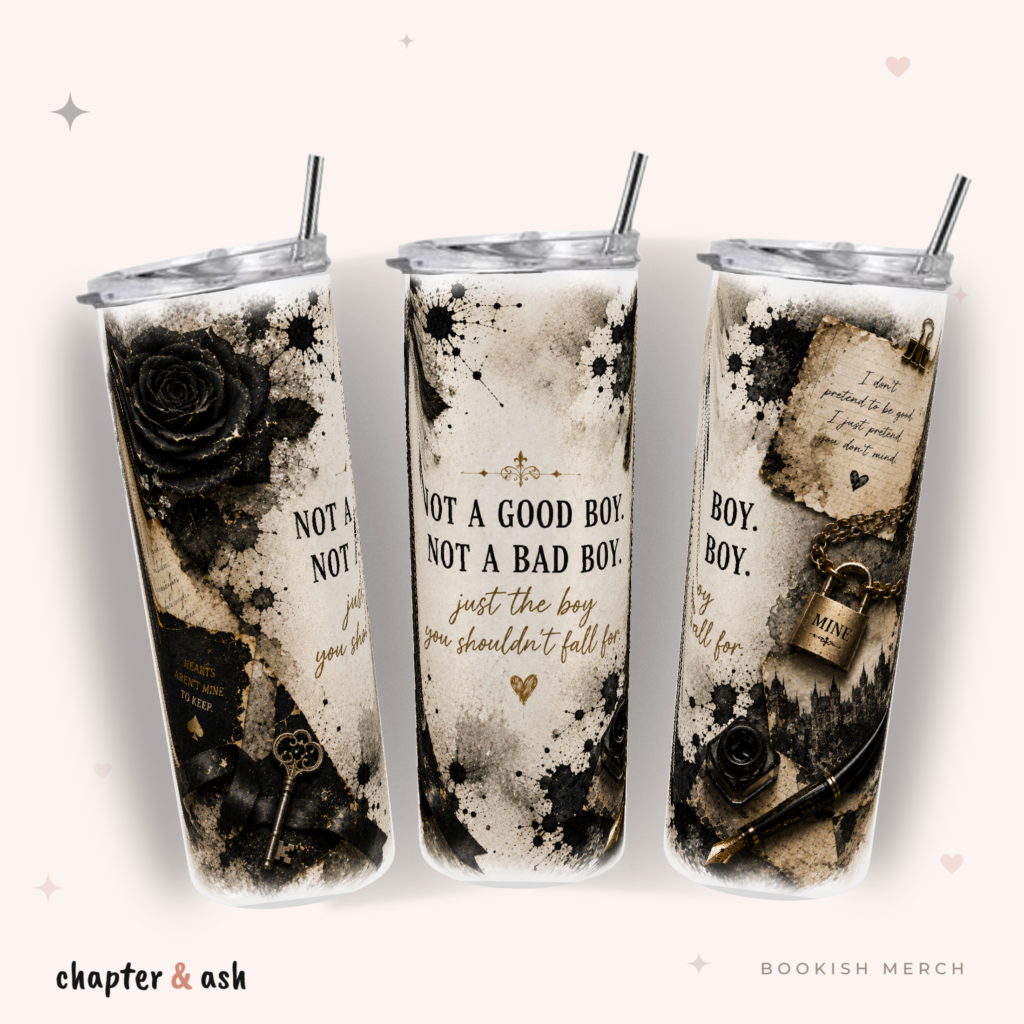 Not A Good Boy Thermobecher aus Edelstahl, 590 ml, mit Motiv in Schwarz, Creme, Gold