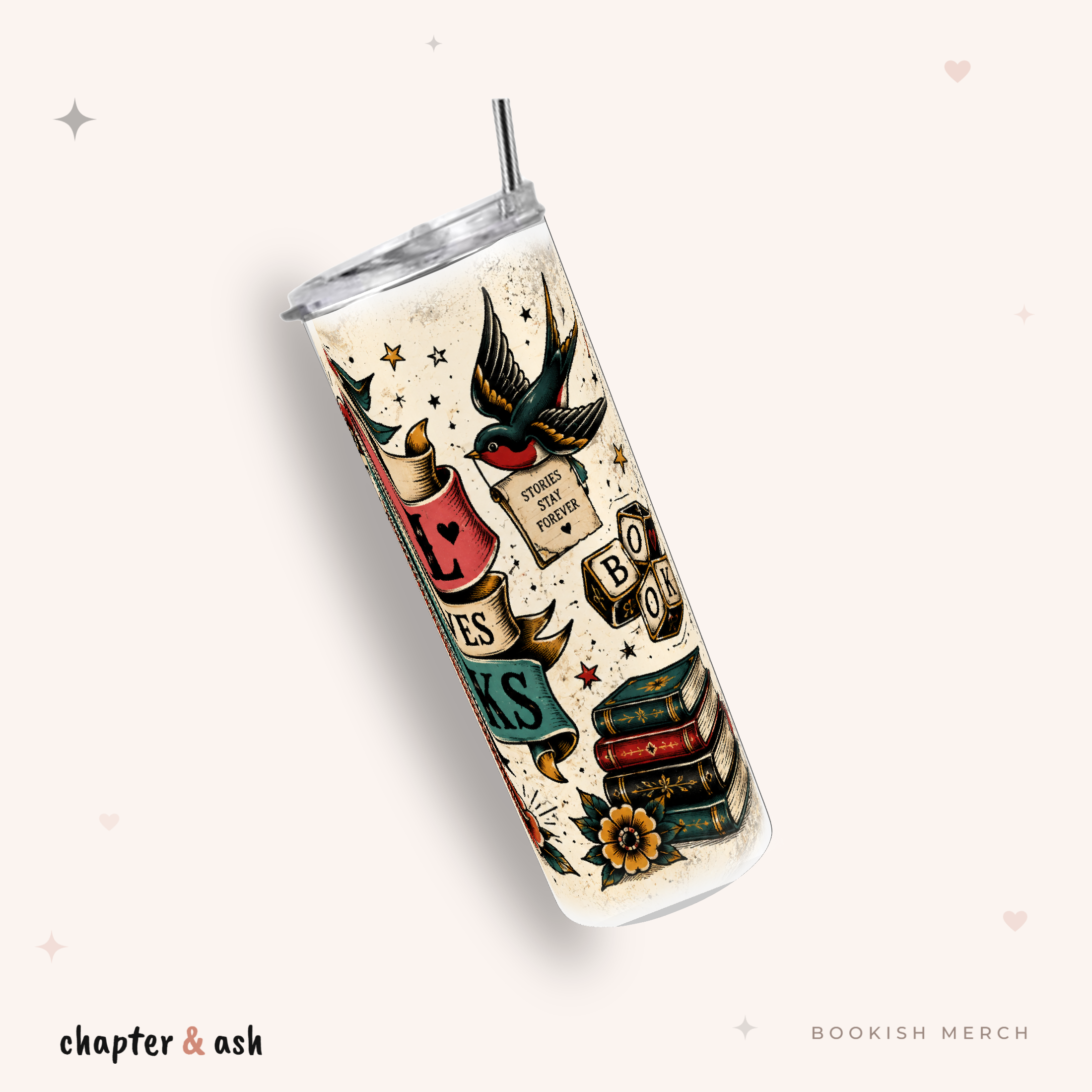Just a Girl Who Loves Books Thermobecher für Leserinnen, 590 ml